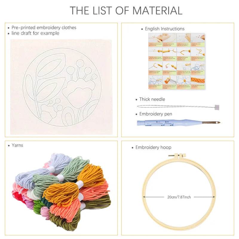 Beginner-Friendly Punch Needle Embroidery Kit - Lighthouse DIY Craft Set for Artistic Yarn Painting - ToylandEU