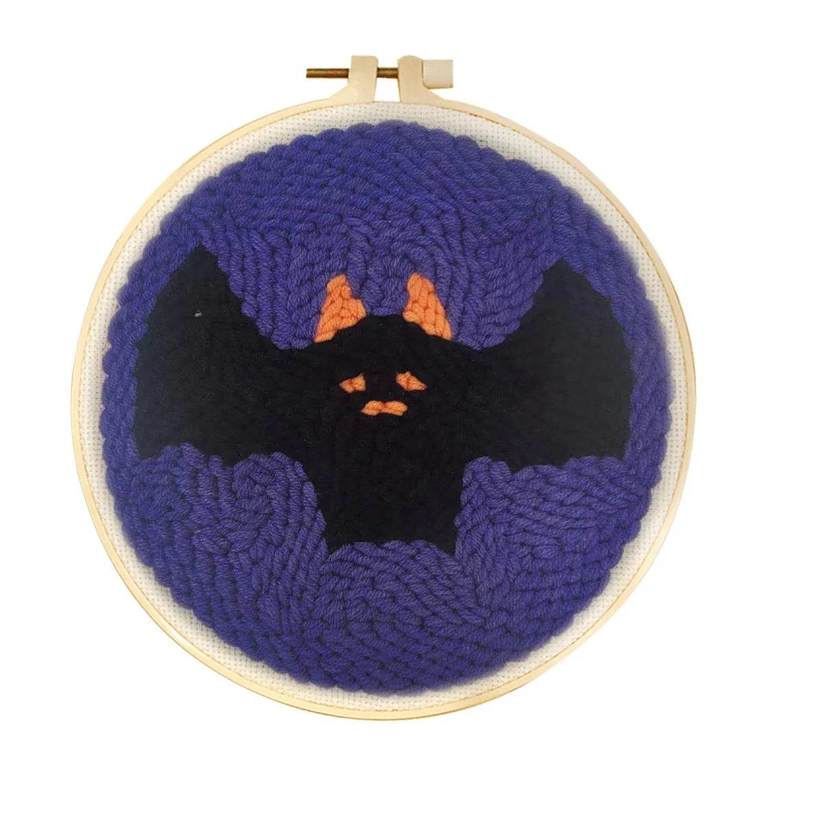 Beginner-Friendly Punch Needle Embroidery Kit with Adjustable Tool, Yarn, and 20x20cm Fabric Hoop for DIY Projects and Gifts - ToylandEU