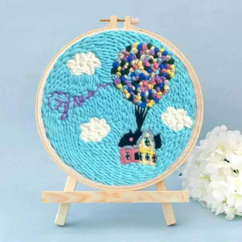  Beginner-Friendly Punch Needle Embroidery Kit with Landscape Patterns - Perfect for Adults and Kids, Ideal Gift for Home Decor -  ToylandEU™