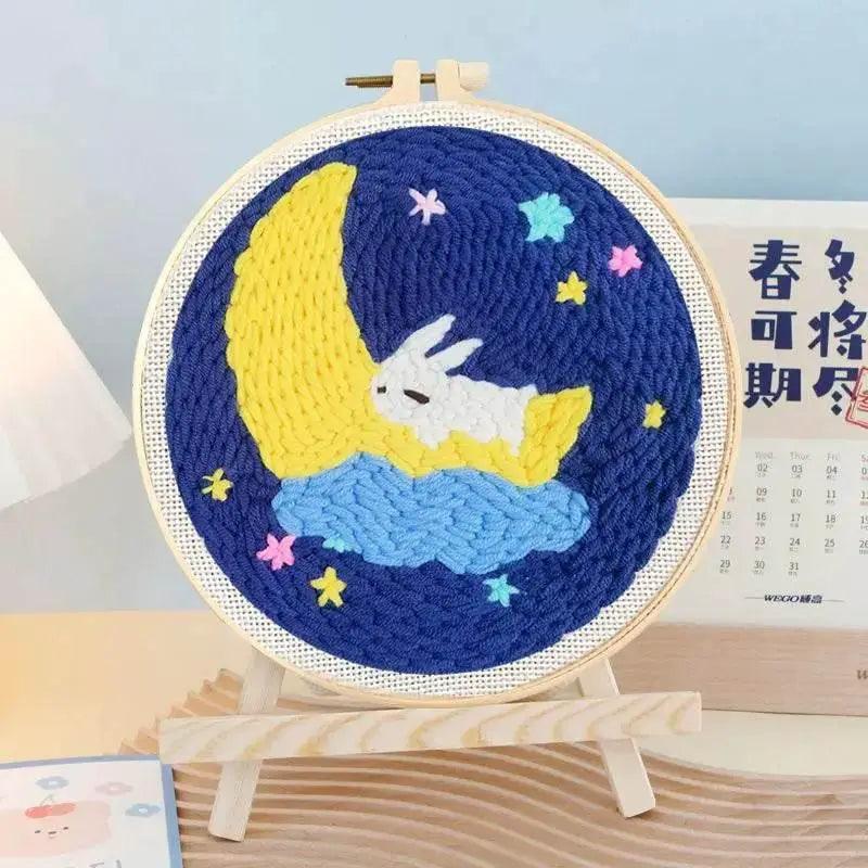  Beginner-Friendly Punch Needle Embroidery Kit with Landscape Patterns - Perfect for Adults and Kids, Ideal Gift for Home Decor -  ToylandEU™