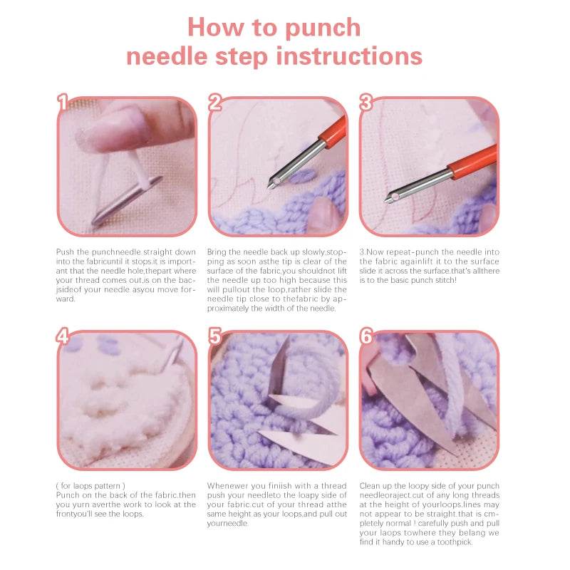 Beginner-Friendly Punch Needle Embroidery Kit with Landscape Patterns - Perfect for Adults and Kids, Ideal Gift for Home Decor - ToylandEU