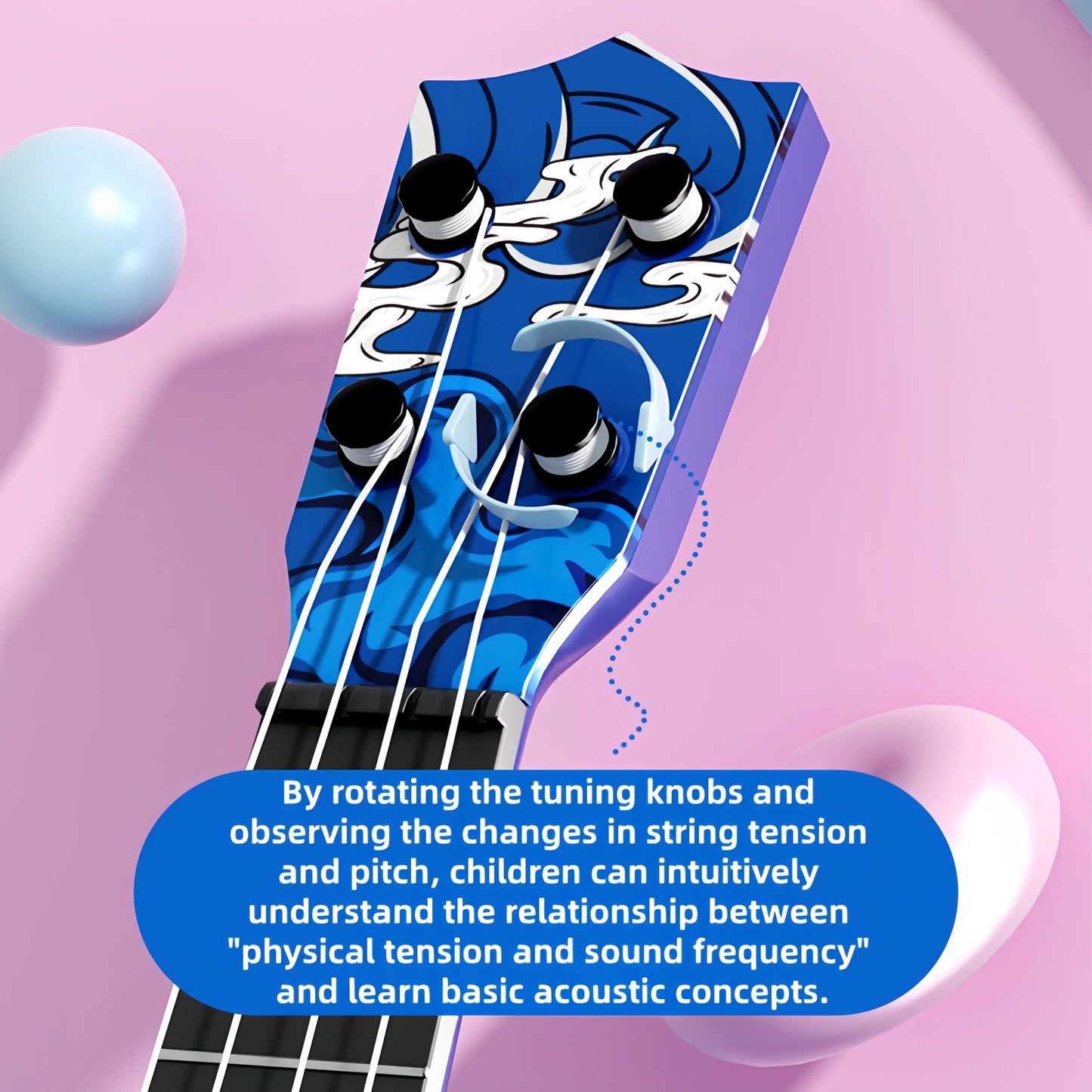 Beginner Friendly Strumming Ukulele for Kids Toy Guitar Gift - ToylandEU