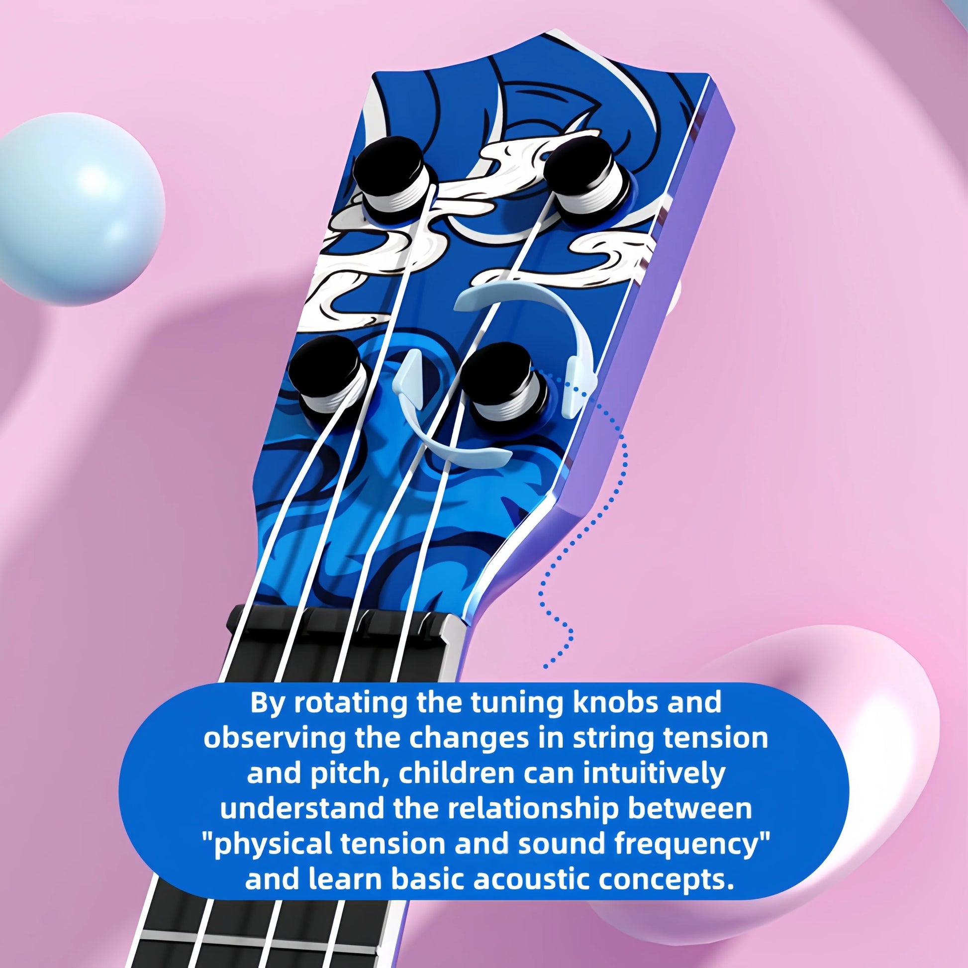 Beginner Friendly Strumming Ukulele for Kids Toy Guitar Gift - ToylandEU