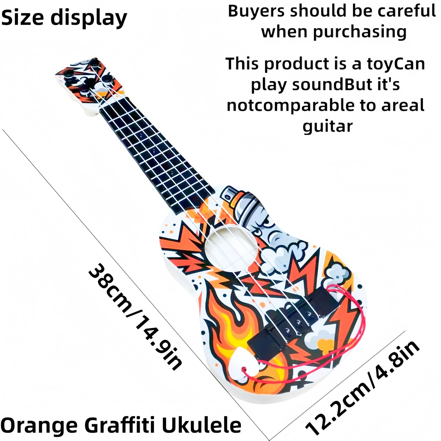 Beginner Friendly Strumming Ukulele for Kids Toy Guitar Gift - ToylandEU