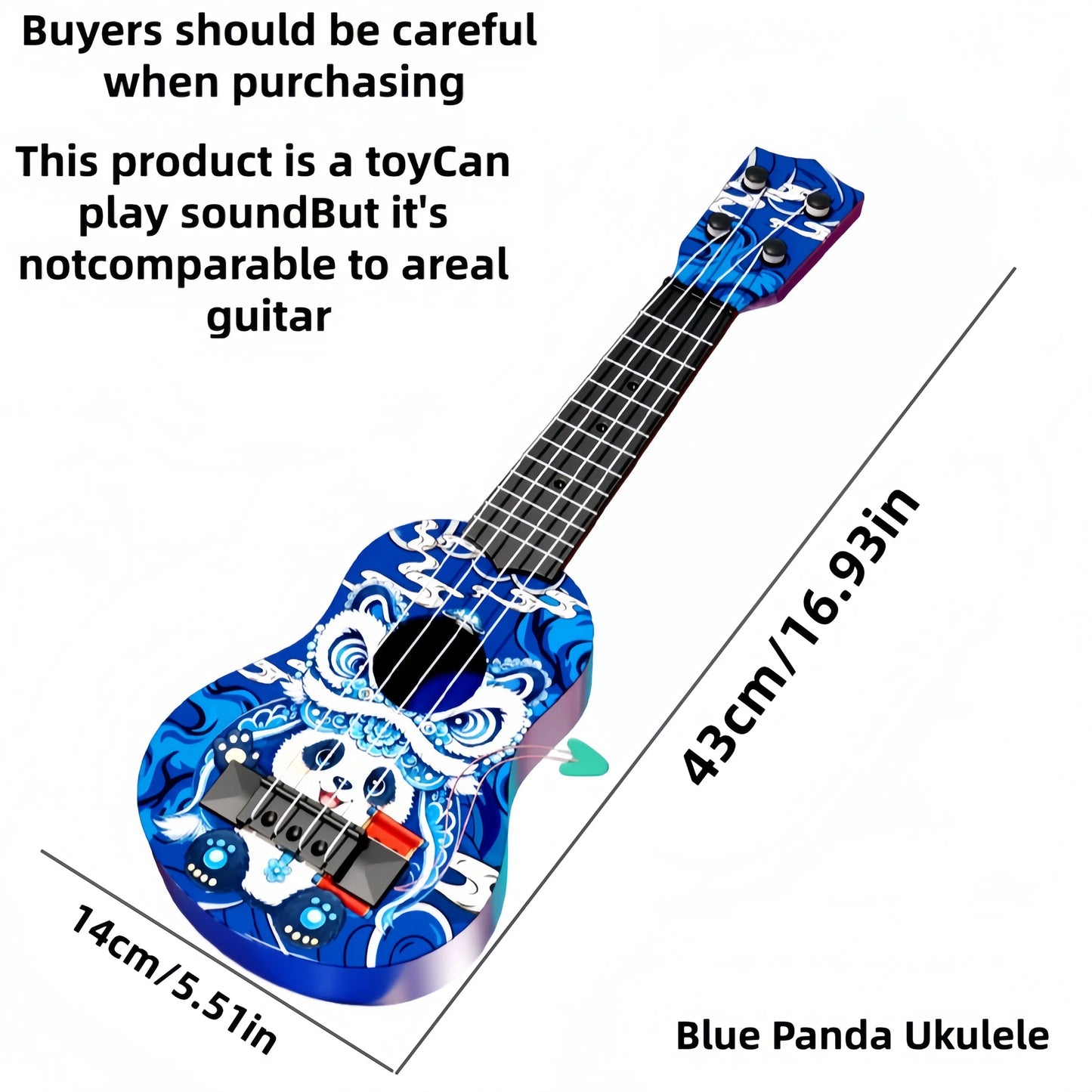 Beginner Friendly Strumming Ukulele for Kids Toy Guitar Gift - ToylandEU