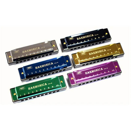 Beginner-Friendly Titanium Core 10-Hole Blues Harmonica for Kids - ToylandEU