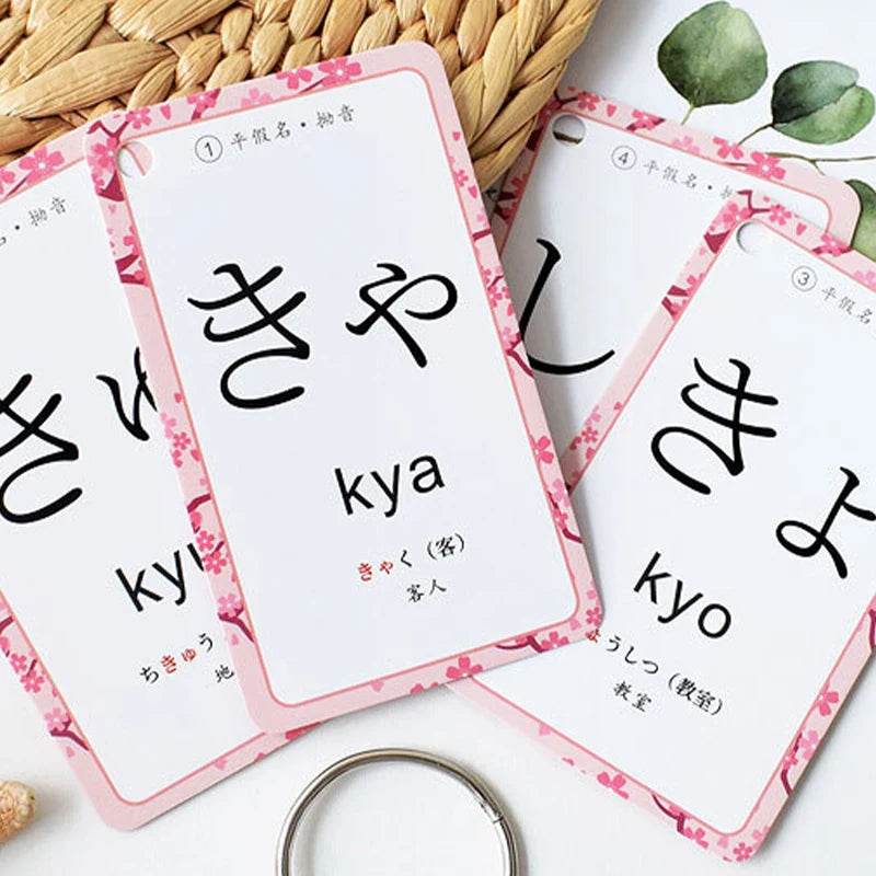 Beginner Kana Cards Detachable Portable 50 Notes For All - ToylandEU