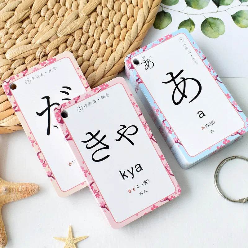 Beginner Kana Cards Detachable Portable 50 Notes For All - ToylandEU