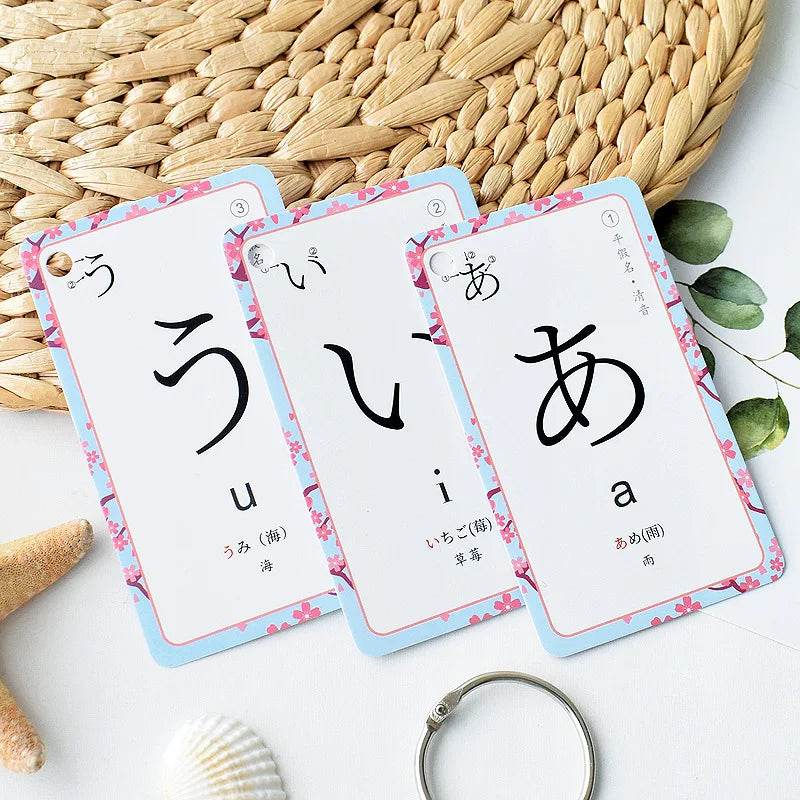 Beginner Kana Cards Detachable Portable 50 Notes For All - ToylandEU