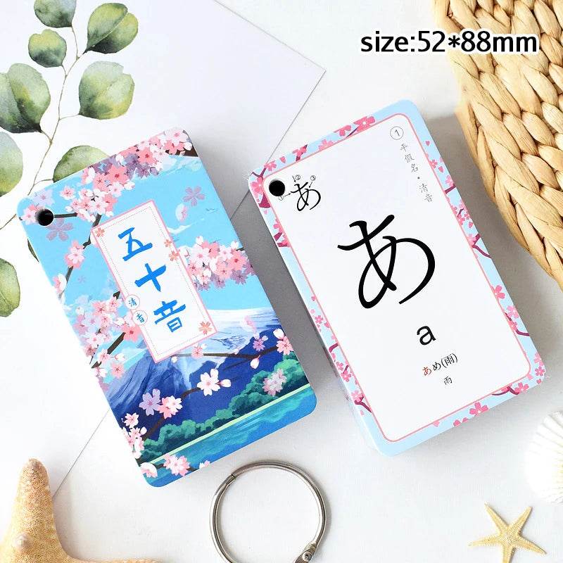 Beginner Kana Cards Detachable Portable 50 Notes For All - ToylandEU