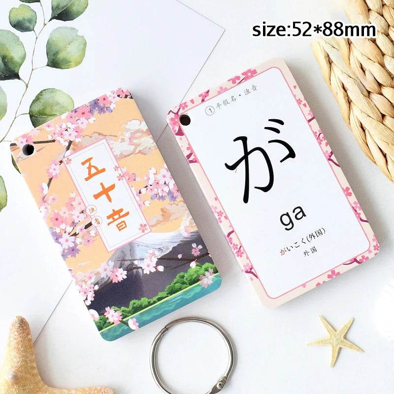 Beginner Kana Cards Detachable Portable 50 Notes For All - ToylandEU