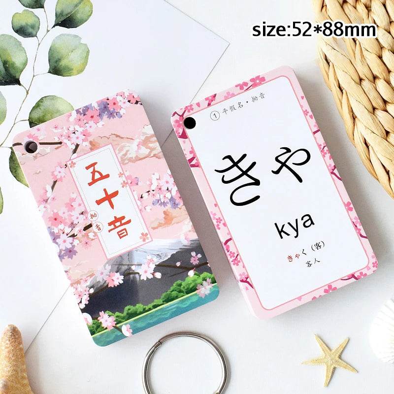 Beginner Kana Cards Detachable Portable 50 Notes For All - ToylandEU