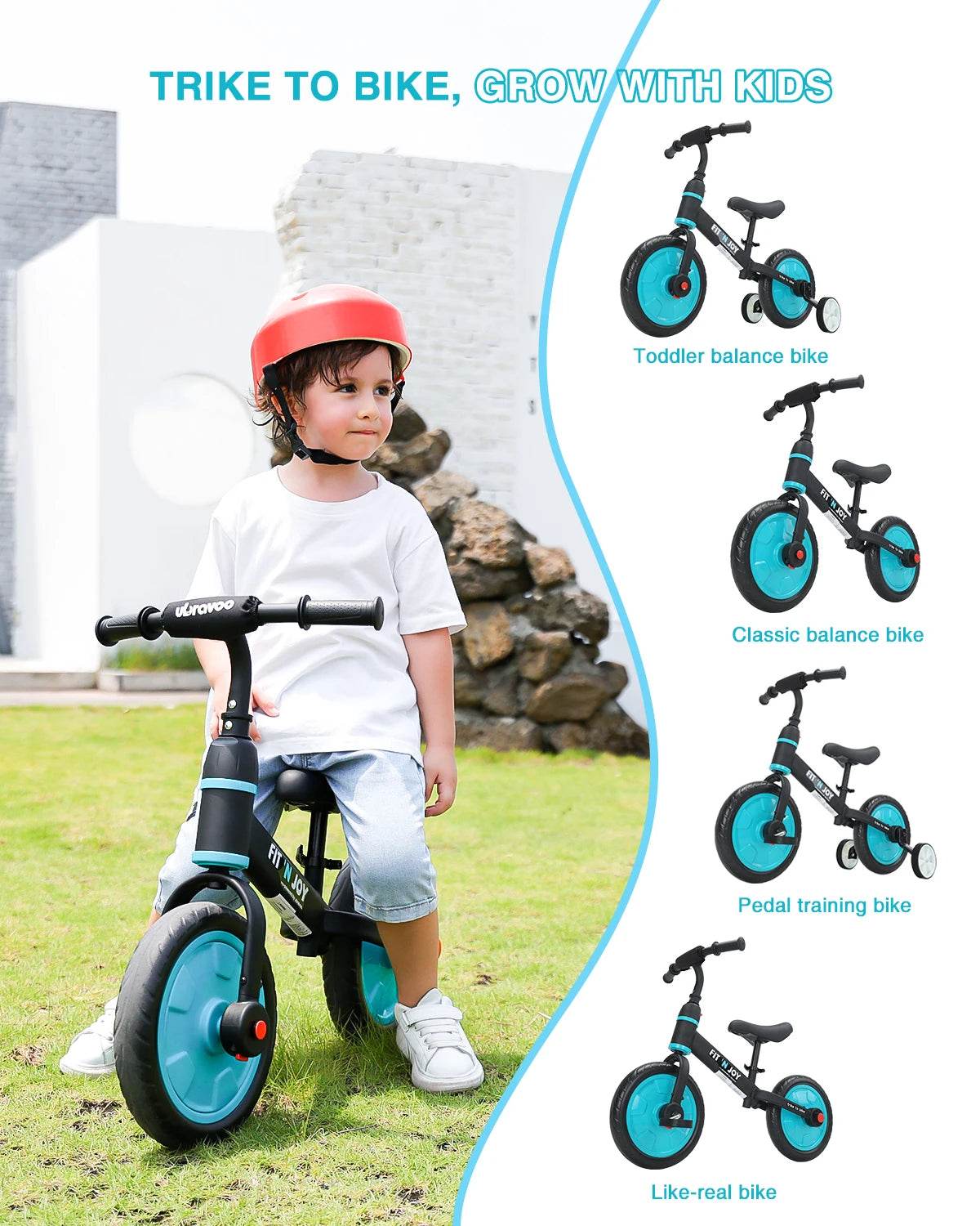 Beginner Toddler Balance Bike 4 In 1 For Boys And Girls - ToylandEU