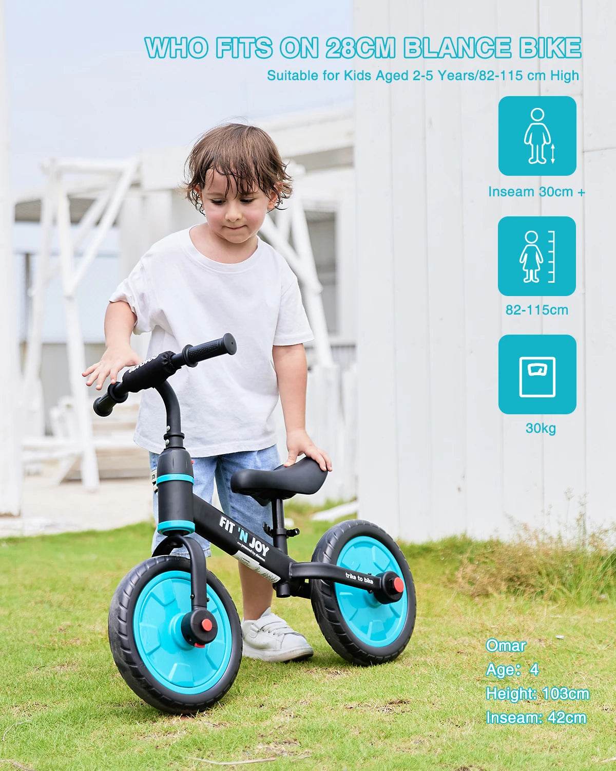 Beginner Toddler Balance Bike 4 In 1 For Boys And Girls - ToylandEU