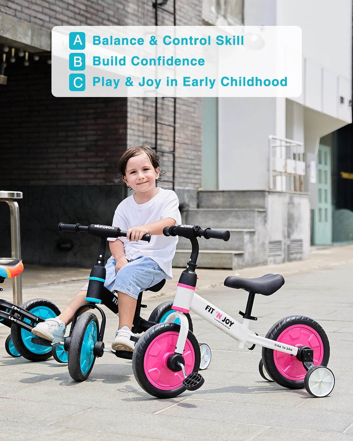 Beginner Toddler Balance Bike 4 In 1 For Boys And Girls - ToylandEU