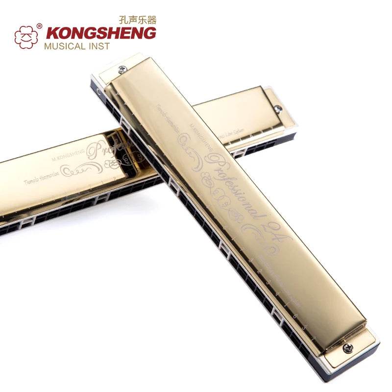 Beginner's 24-Hole C Key Tremolo Harmonica - Elegant & High-Quality Sound - ToylandEU