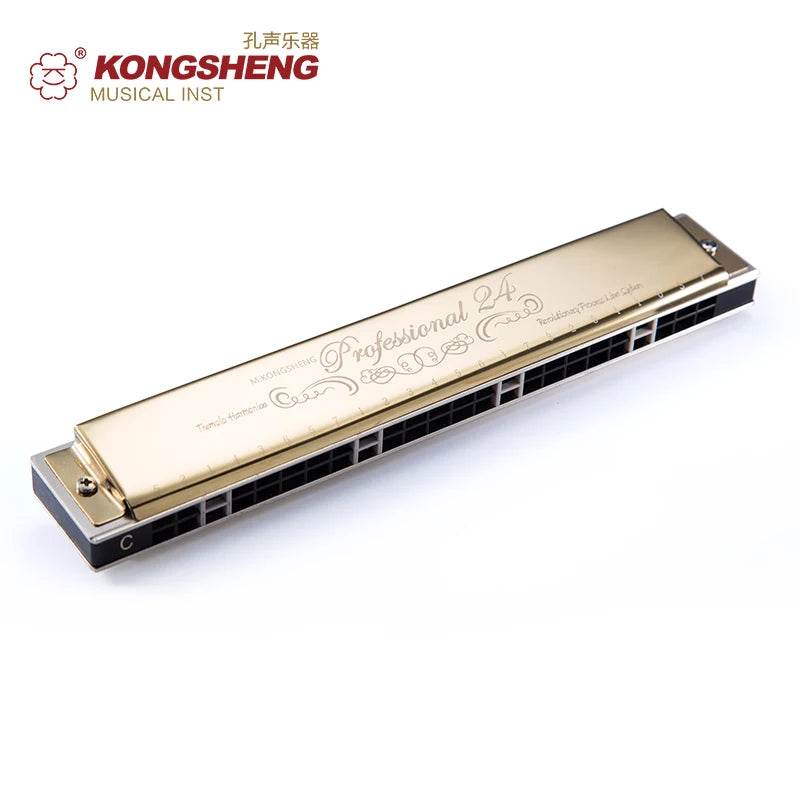 Beginner's 24-Hole C Key Tremolo Harmonica - Elegant & High-Quality Sound - ToylandEU