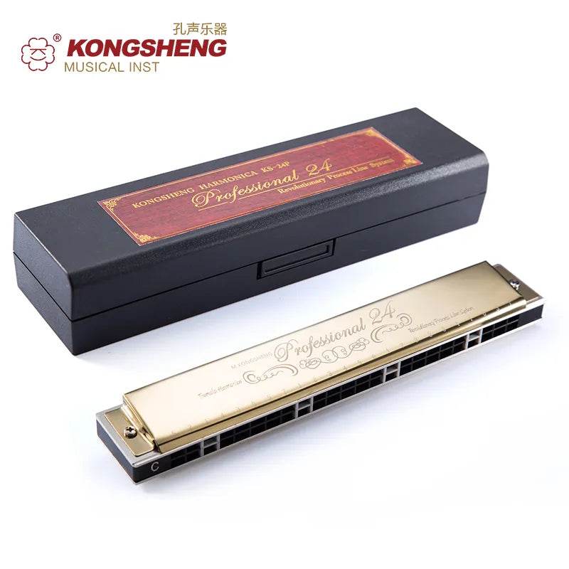 Beginner's 24-Hole C Key Tremolo Harmonica - Elegant & High-Quality Sound - ToylandEU