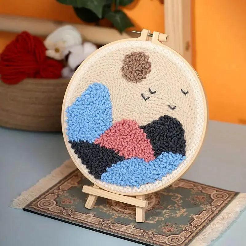  Beginner's Floral Punch Needle Embroidery Kit - All-in-One Crafting Set for Creative Projects -  ToylandEU™