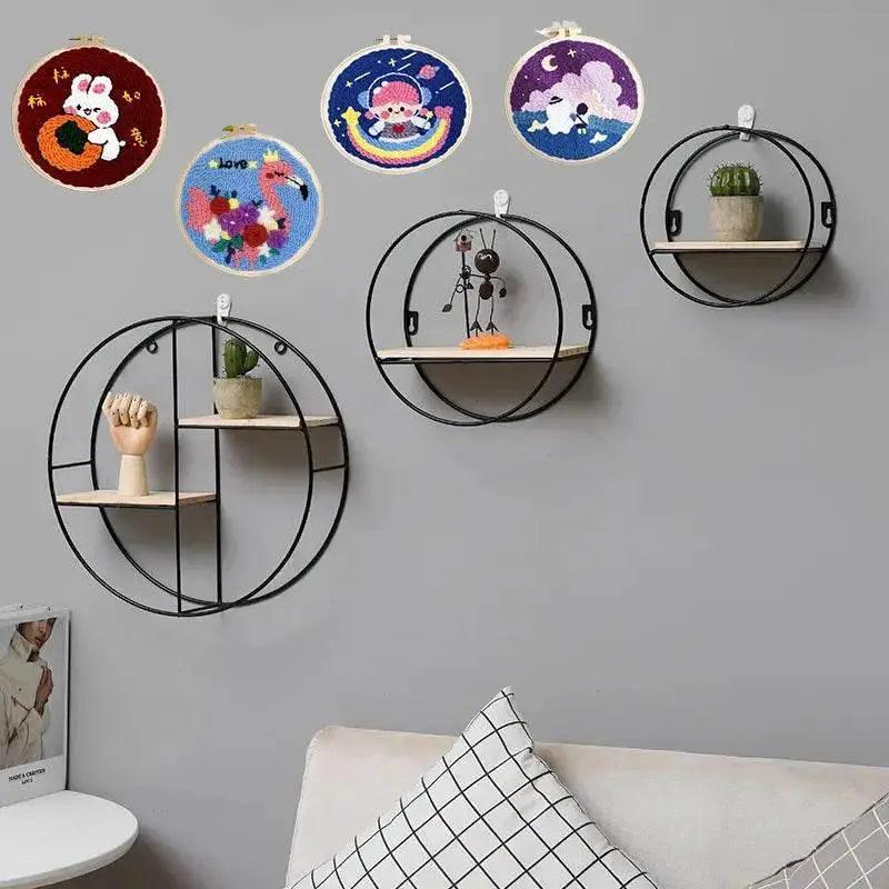  Beginner's Punch Needle Embroidery Kit - 20x20cm DIY Craft with Hoops and Animal Patterns -  ToylandEU™