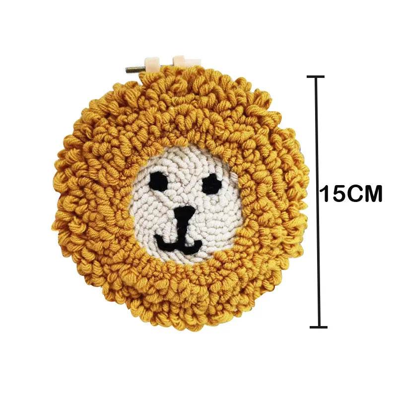 Beginner's Punch Needle Embroidery Kit with Threader, Fabric Hoop, Yarn, and Pen for Adults and Kids - ToylandEU