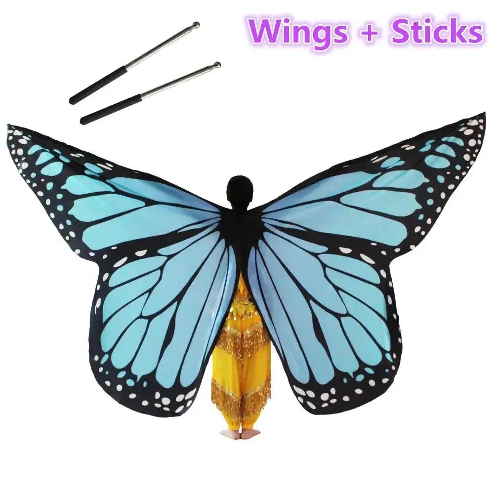  Belly Dance Butterfly Wings Colorful Moveable Premium -  ToylandEU™