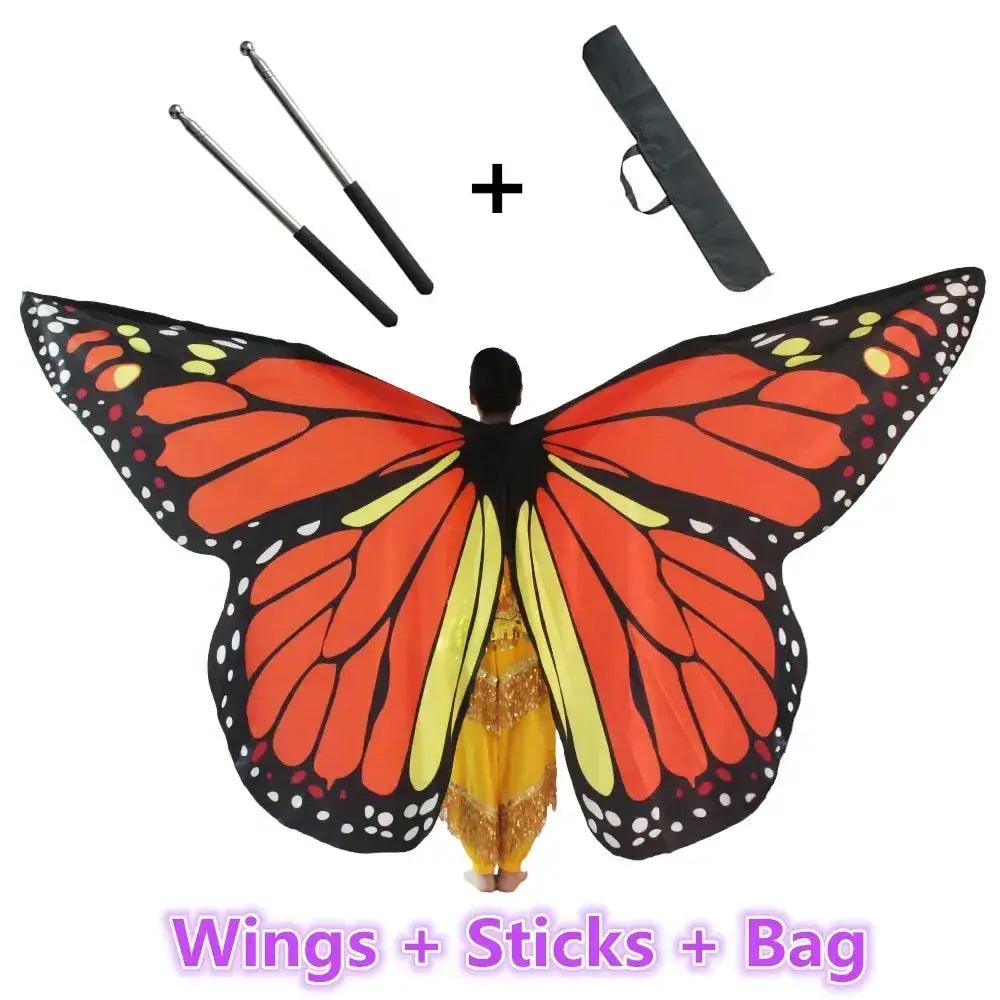  Belly Dance Butterfly Wings Colorful Moveable Premium -  ToylandEU™