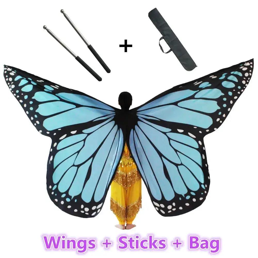  Belly Dance Butterfly Wings Colorful Moveable Premium -  ToylandEU™