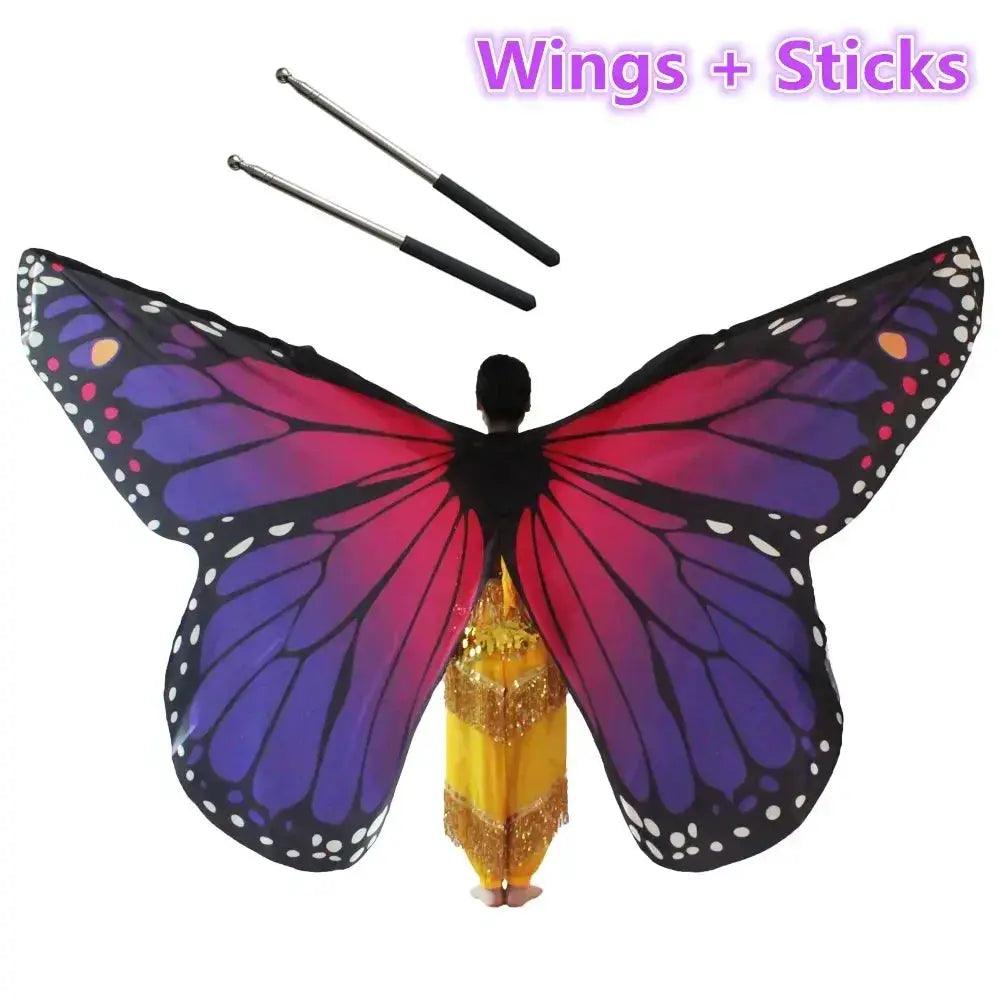  Belly Dance Butterfly Wings Colorful Moveable Premium -  ToylandEU™