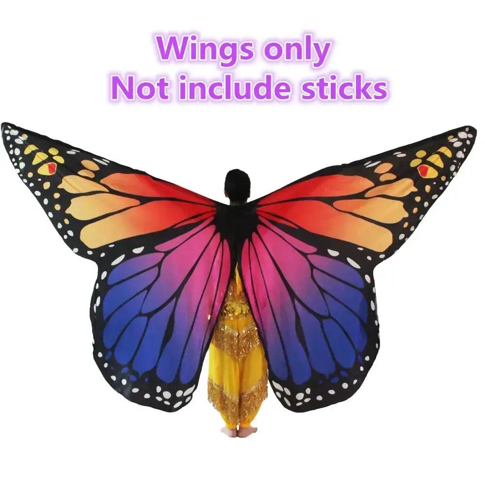  Belly Dance Butterfly Wings Colorful Moveable Premium -  ToylandEU™