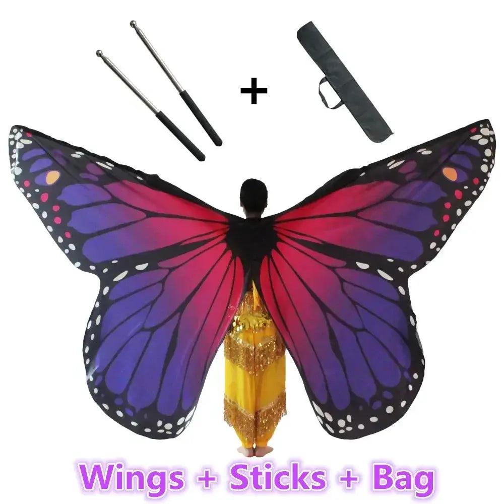  Belly Dance Butterfly Wings Colorful Moveable Premium -  ToylandEU™