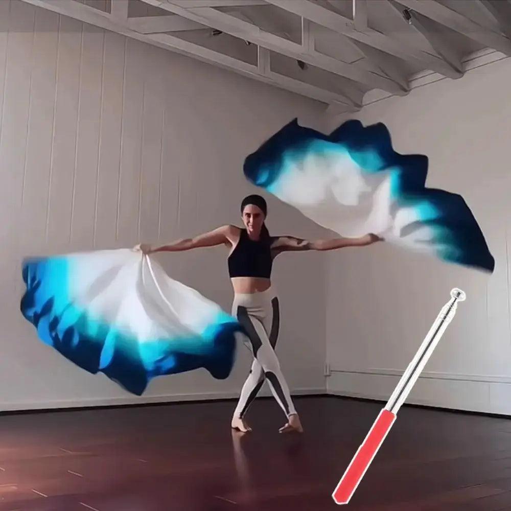  Belly Dance Flags Telescopic Sticks Portable Multicolor -  ToylandEU™