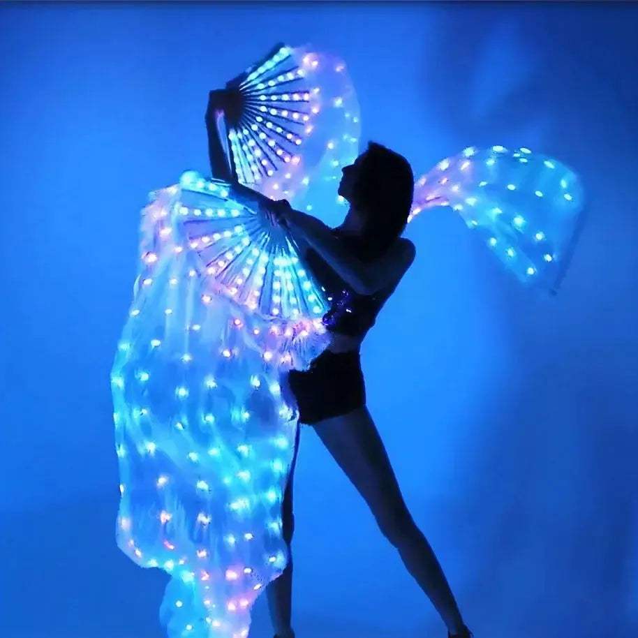 Belly Dance LED Fan Props With Rechargeable Battery - ToylandEU