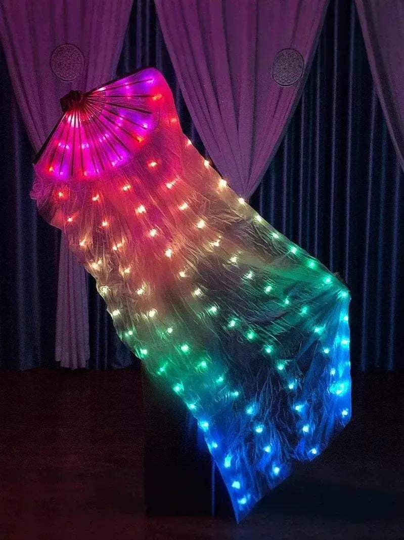 Belly Dance LED Fan Props With Rechargeable Battery - ToylandEU
