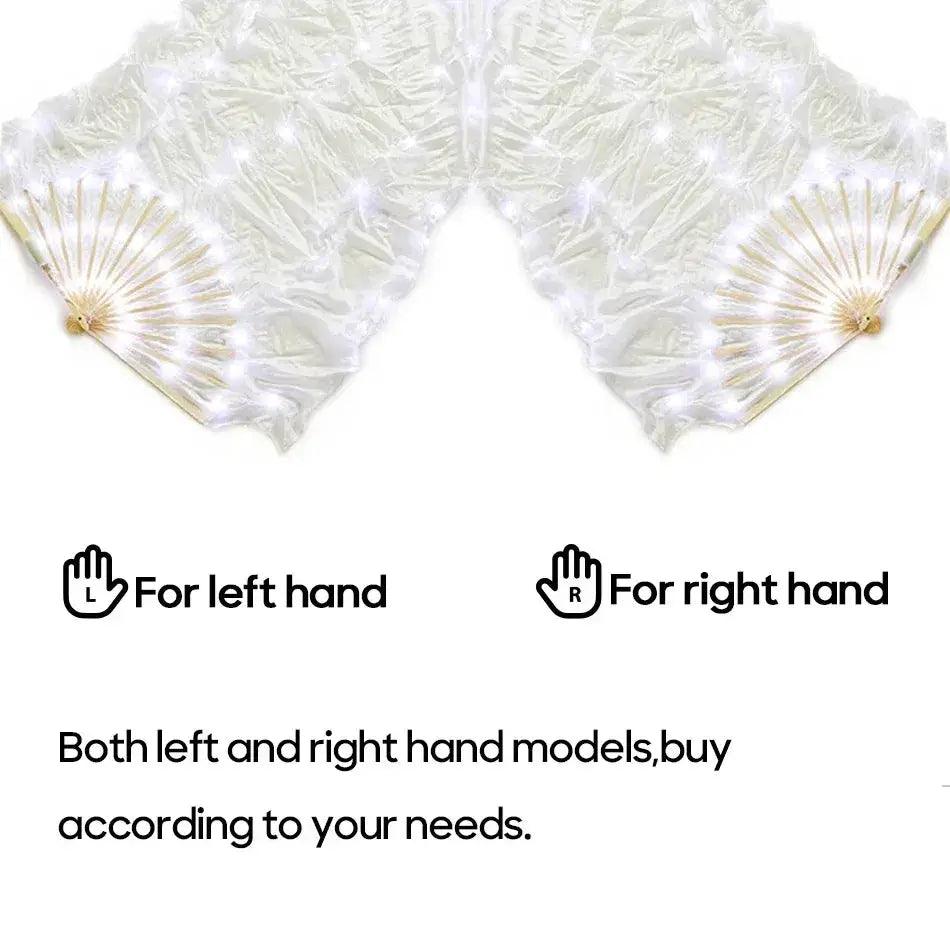  Belly Dance LED Fans For Stage With 180cm Silk Veil -  ToylandEU™