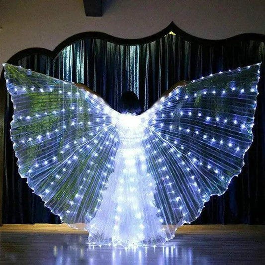 Belly Dance LED Wings Cape Light Up Stage Costume Glow - ToylandEU