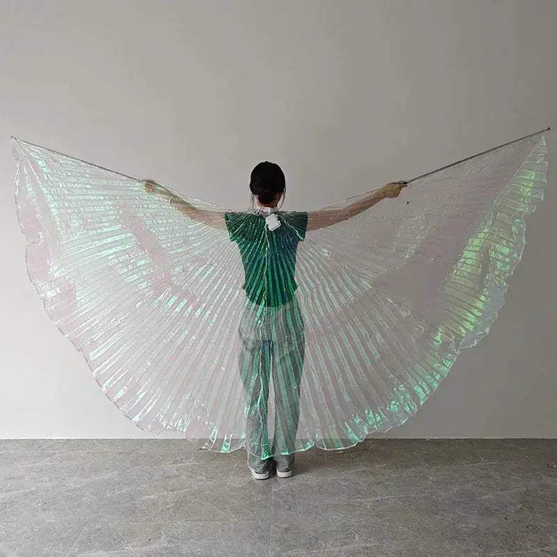 Belly Dance LED Wings Cape Light Up Stage Costume Glow - ToylandEU