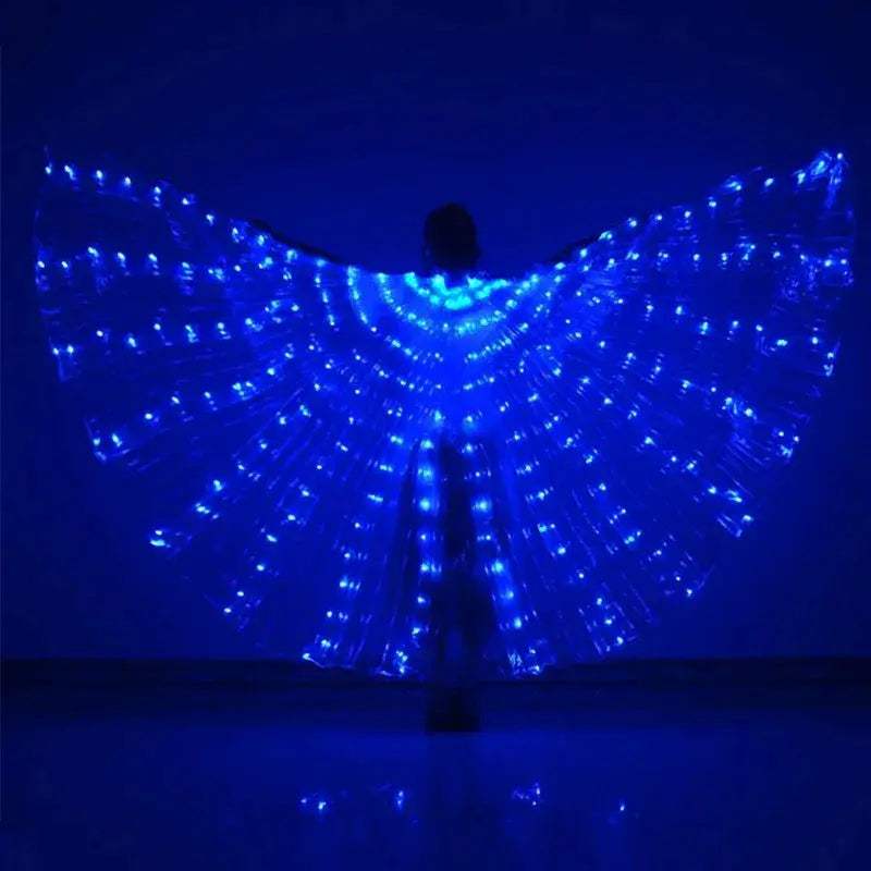 Belly Dance LED Wings Cape Light Up Stage Costume Glow - ToylandEU