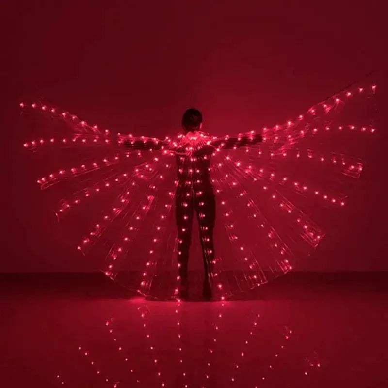Belly Dance LED Wings Cape Light Up Stage Costume Glow - ToylandEU