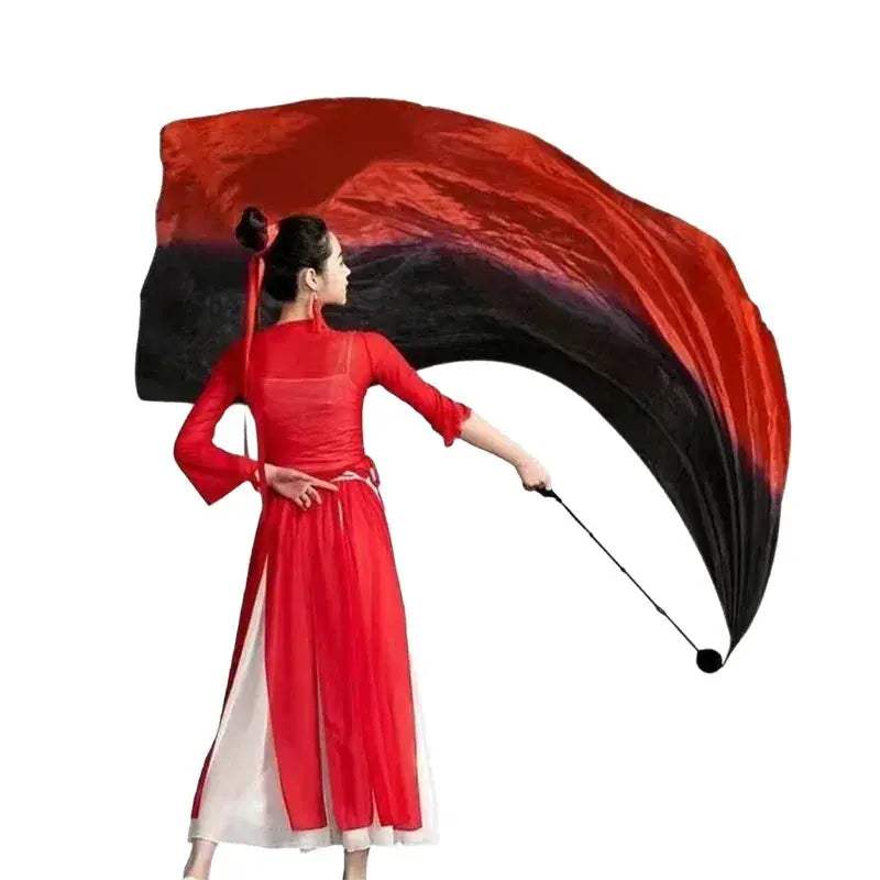 Belly Dance Silk Veil With Poi Chain Balls Stage Prop - ToylandEU