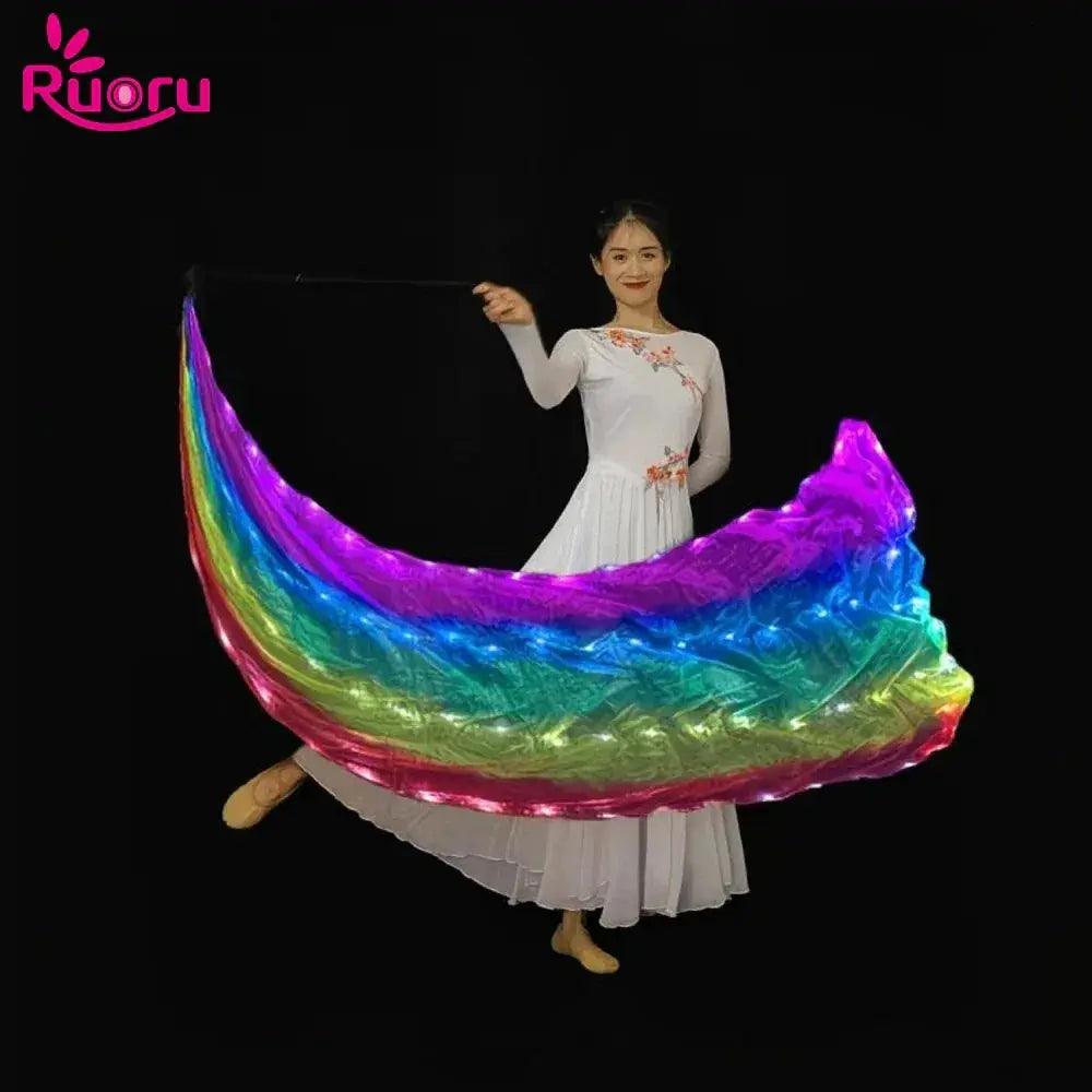  Led Light Up Belly Dance Veil 190cm Polyester Glow -  ToylandEU™