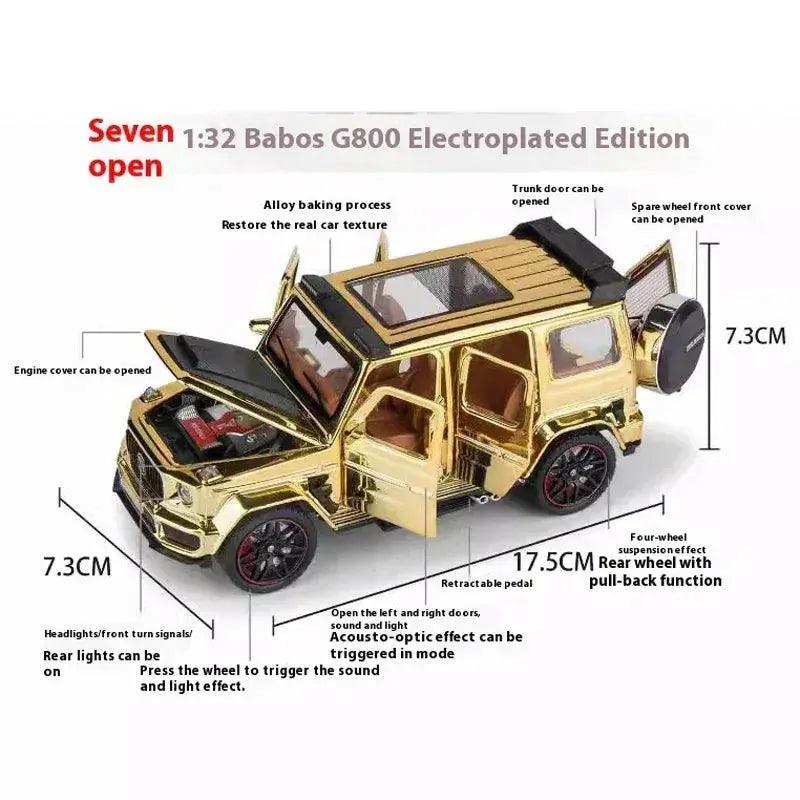  Benz G800 Diecast Alloy Model Car Electroplated -  ToylandEU™