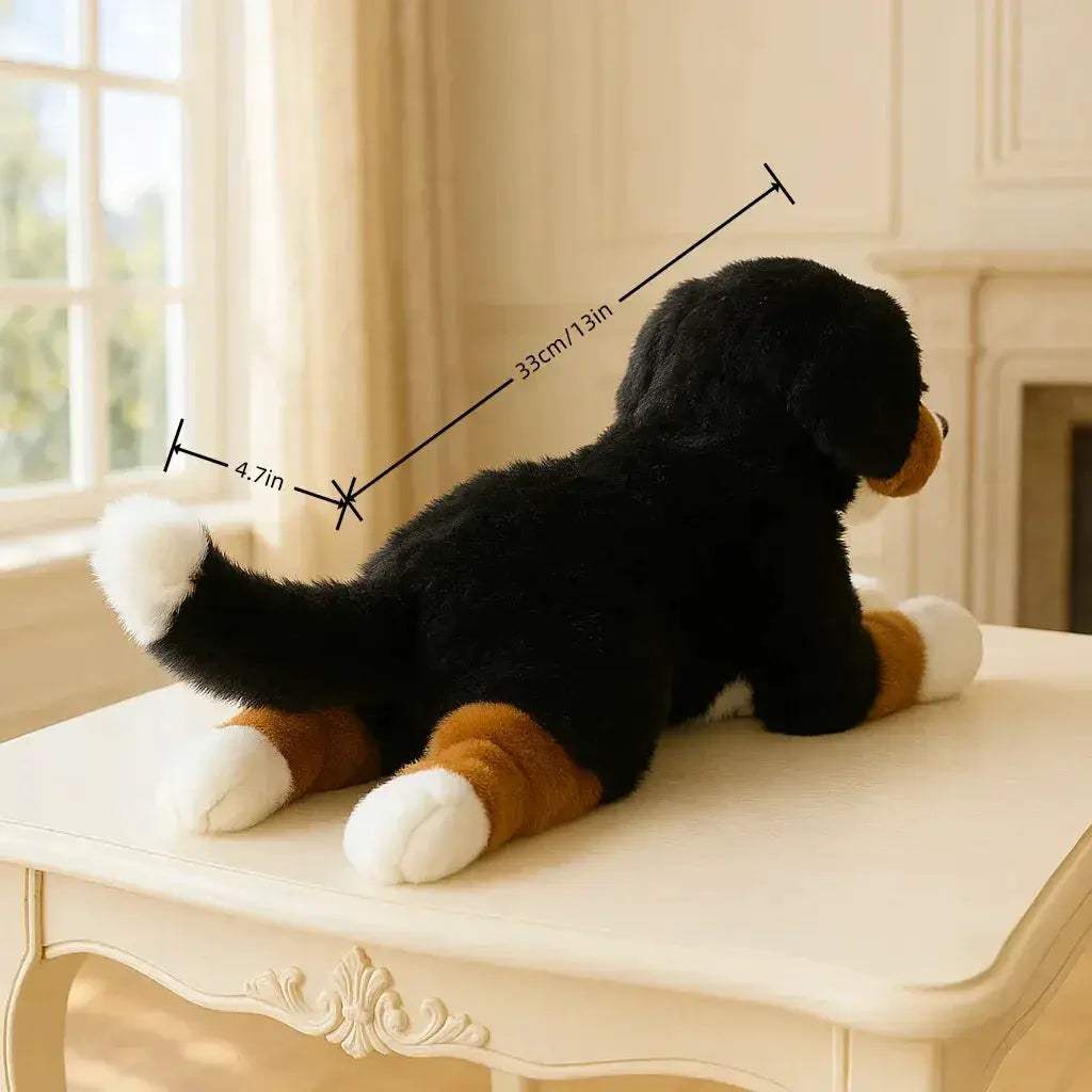 Bernese Mountain Dog Plush Toy Realistic Soft Pillow Gift - ToylandEU