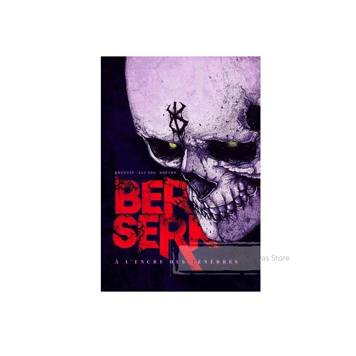 Berserk Anime Poster Guts And Griffith Canvas Print Unframed - ToylandEU