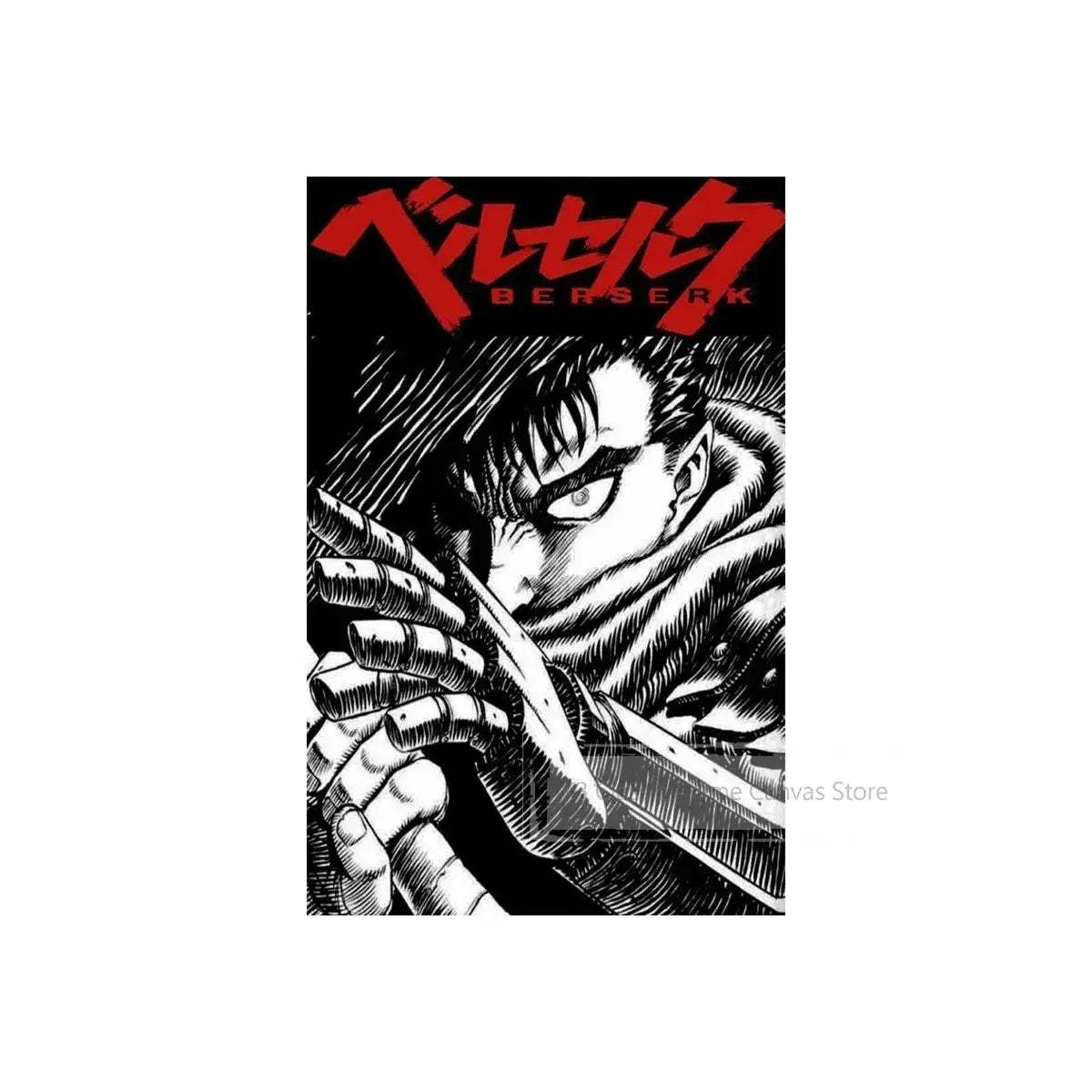 Berserk Anime Poster Guts And Griffith Canvas Print Unframed - ToylandEU