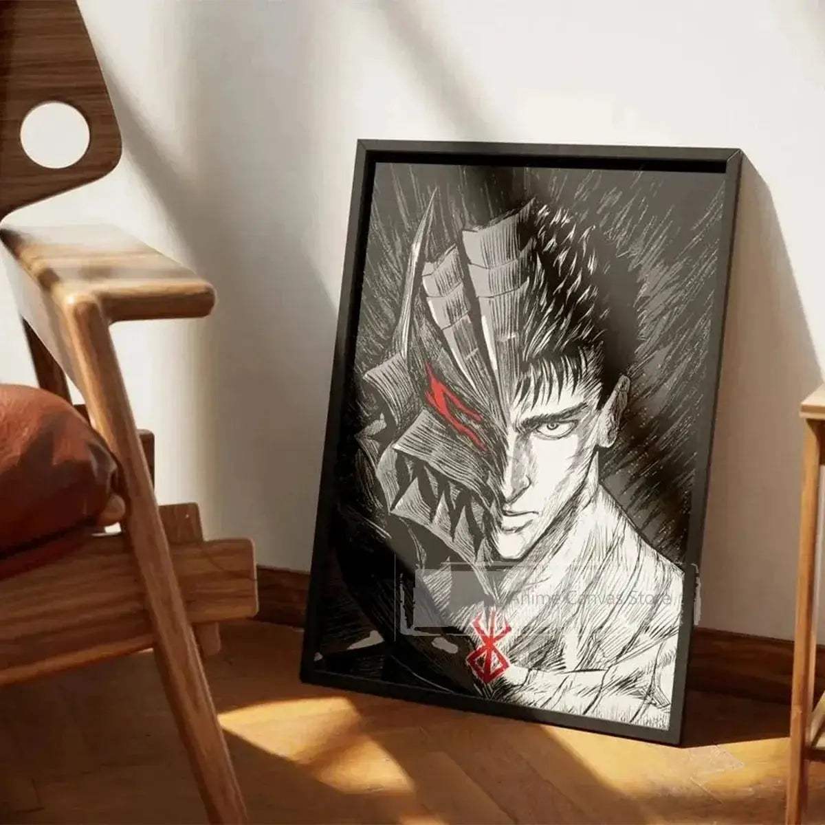 Berserk Anime Poster Guts And Griffith Canvas Print Unframed - ToylandEU