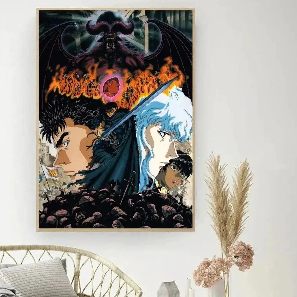  Berserk Posters, Anime Poster DIY Vintage Movie Poster Wall Art -  ToylandEU™