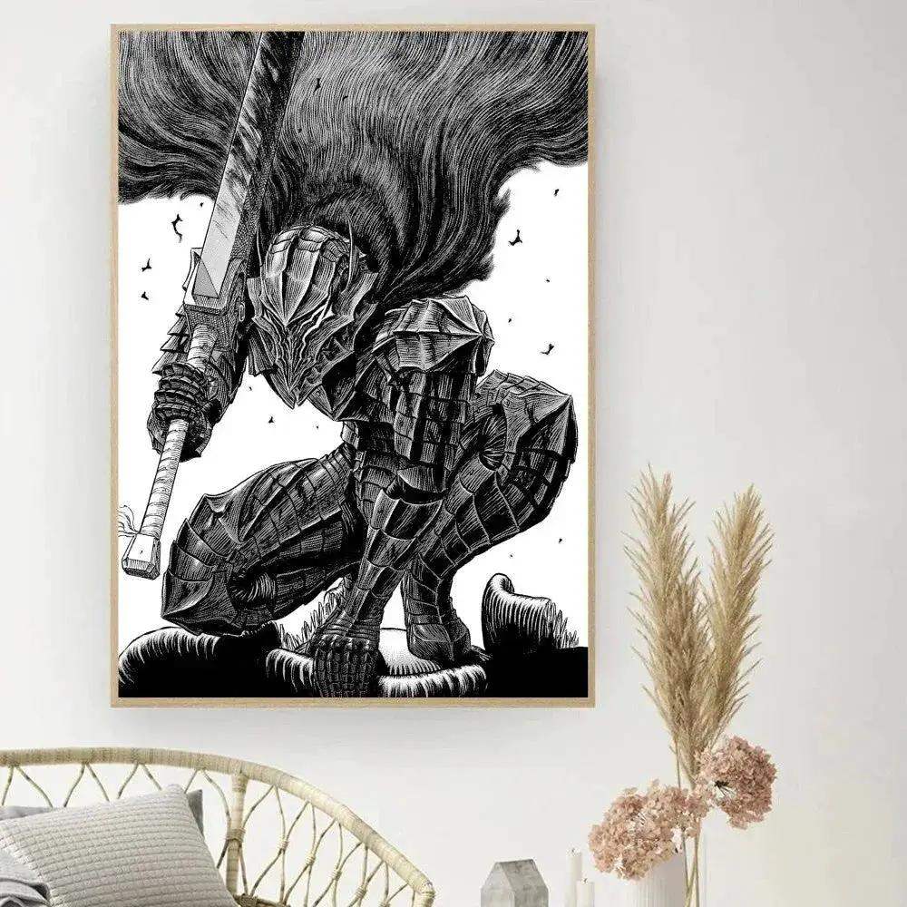 Berserk Posters, Anime Poster DIY Vintage Movie Poster Wall Art - ToylandEU