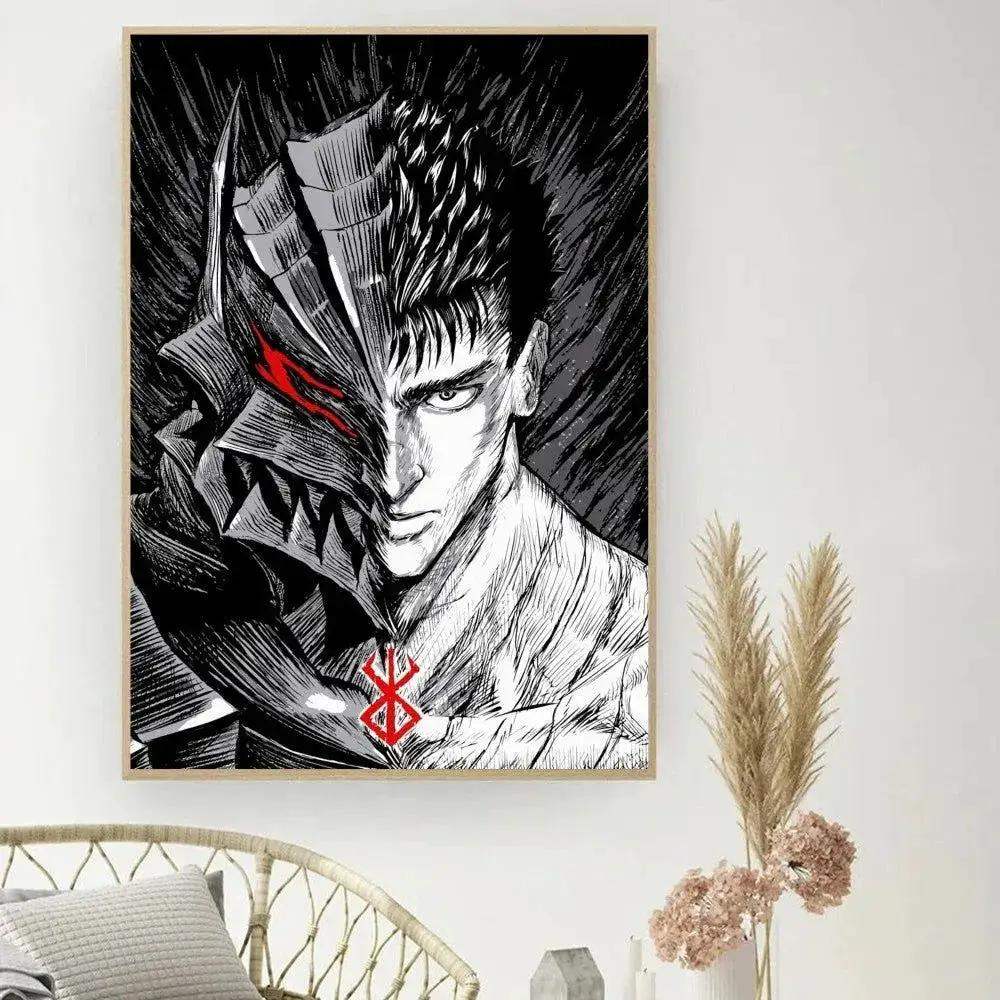 Berserk Posters, Anime Poster DIY Vintage Movie Poster Wall Art - ToylandEU