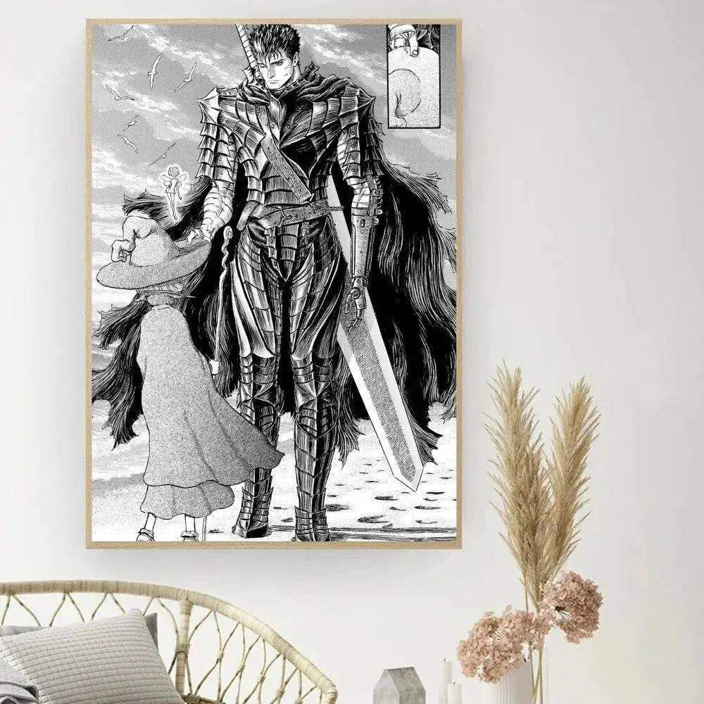 Berserk Posters, Anime Poster DIY Vintage Movie Poster Wall Art - ToylandEU